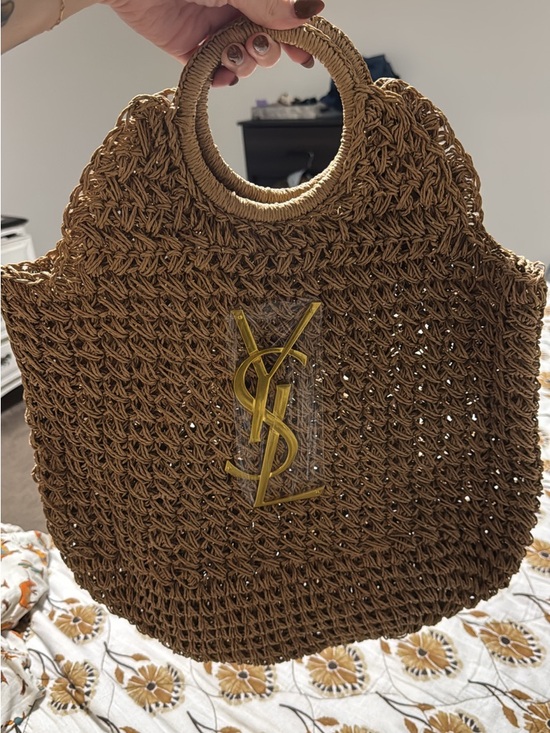 dupe Handbags - Woven Straw Tote Bag in Brown